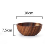 Acacia wooden bowl wooden tableware - LuxuriesTree