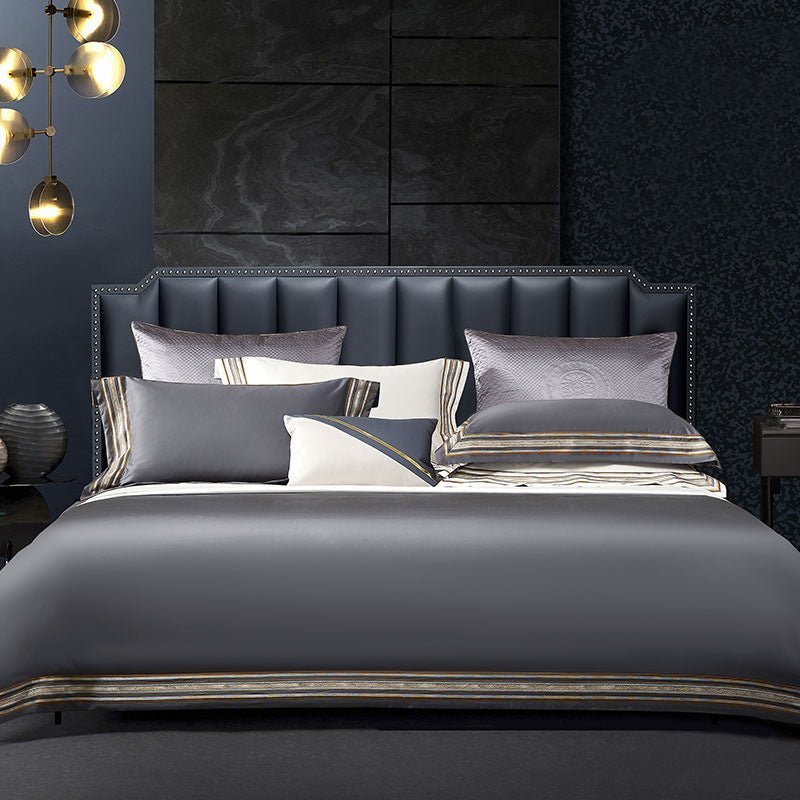 Luxury 140 Thread Count Embroidered Bedding Set - LuxuriesTree